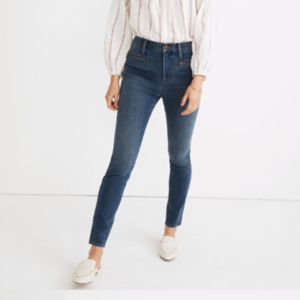 NWT Madewell - 10" High Rise Roadtripper Jeggings in Ellerby Wash-  Size 24